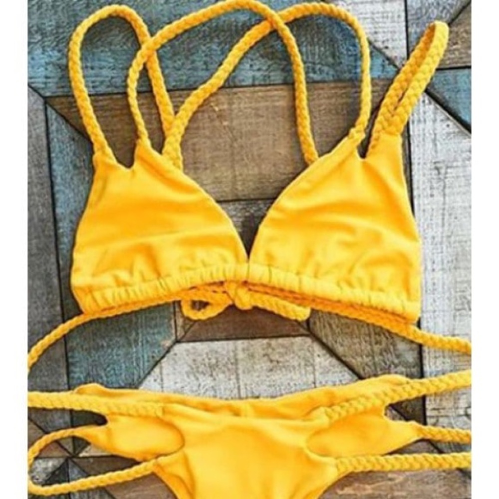 Yellow bikini